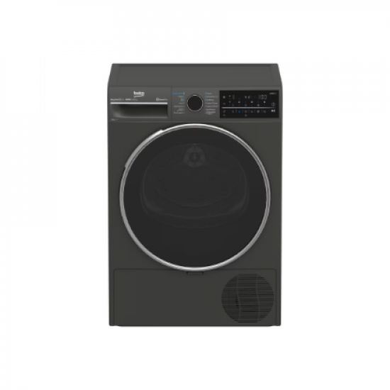 BEKO Dryer Machine | B5T89243M | Energy efficiency class C | Front loading | 9 kg | Heat pump | Digital | Depth 67 cm | Steam function | Black