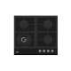 BEKO Hob | HILW64235S | Gas | Number of burners/cooking zones 4 | Rotary knobs | Black