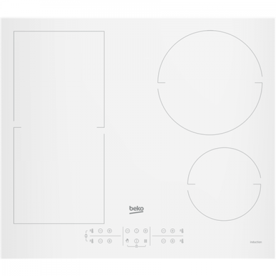 BEKO Hob | HII64200FMTW | Induction | Number of burners/cooking zones 4 | Touch control | Timer | White