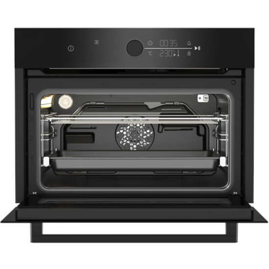 BEKO Oven | BBCM17400B | 48 L | Electric | Hydrolytic | Touch control | Steam function | Height 45.5 cm | Width 59.4 cm | Black