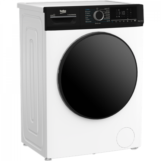 BEKO Washing machine with dryer | BMM5DFO5741WPB | Energy efficiency class A/D | Front loading | Washing capacity 7 kg | 1400 RPM | Depth 52 cm | Width 60 cm | Display | LED | Drying system | Drying capacity 5 kg | Steam function | White