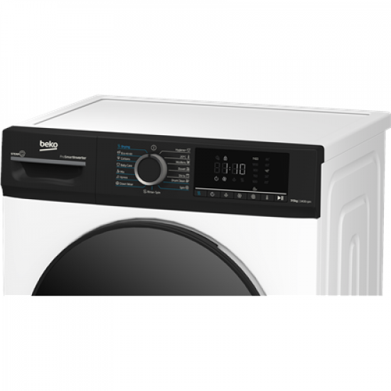 BEKO Washing machine with dryer | BMM5DFO5741WPB | Energy efficiency class A/D | Front loading | Washing capacity 7 kg | 1400 RPM | Depth 52 cm | Width 60 cm | Display | LED | Drying system | Drying capacity 5 kg | Steam function | White