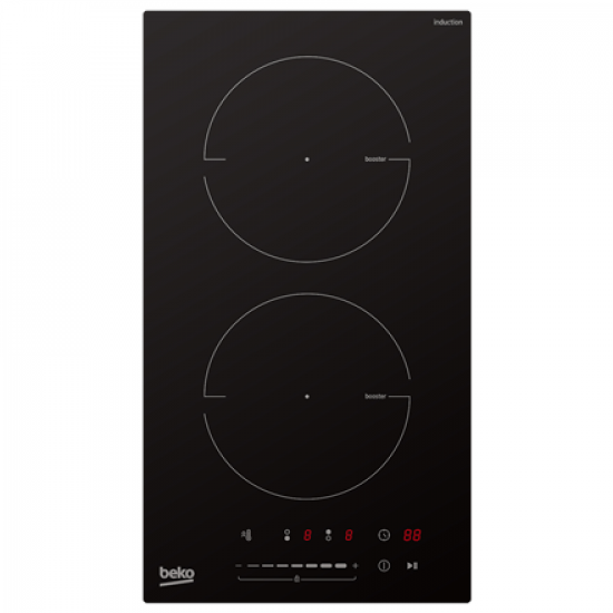 BEKO Hob | HDI32400TO | Induction | Number of burners/cooking zones 2 | Touch control | Timer | Black
