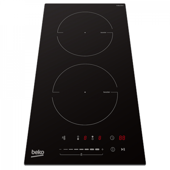 BEKO Hob | HDI32400TO | Induction | Number of burners/cooking zones 2 | Touch control | Timer | Black