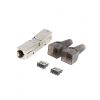 Lanberg | 2X RJ45 CAT6A FTP Plug 8P8C Tool-less Adapter | PL2SA-6000TL | Silver/Transparent