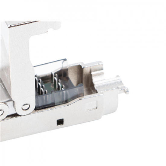 Lanberg | 2X RJ45 CAT6A FTP Plug 8P8C Tool-less Adapter | PL2SA-6000TL | Silver/Transparent
