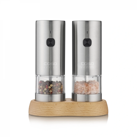 Caso Salt and Pepper Grinder | SpiceDuo | Electric | Housing material Stainless steel | Lithium