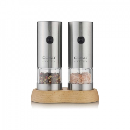 Caso Salt and Pepper Grinder | SpiceDuo | Electric | Housing material Stainless steel | Lithium
