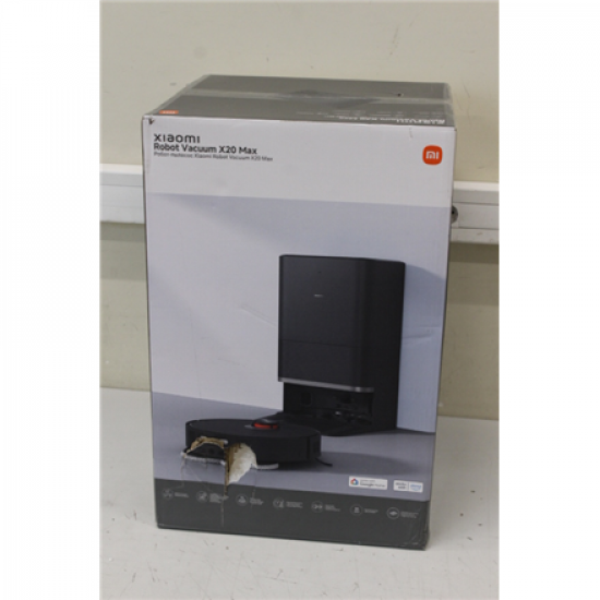 SALE OUT. SALE OUT. Xiaomi Robot Vacuum | X20 Max EU | Wet&Dry | 5200 mAh | 8000 Pa | Black | DAMAGED PACKAGING