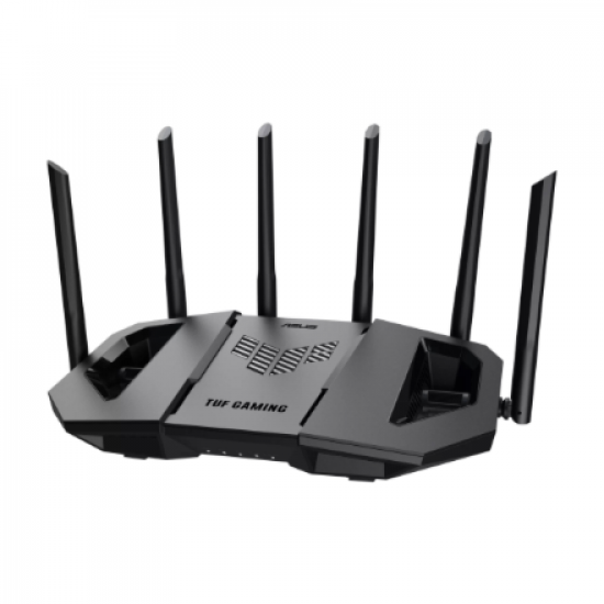 Asus TUF-BE9400 Tri-Band WiFi 7 Gaming Router, EU+UK | 802.11ax | 688/2885/5764 Mbit/s | Ethernet LAN (RJ-45) ports 3 | Mesh Support Yes | MU-MiMO Yes | 4G/5G