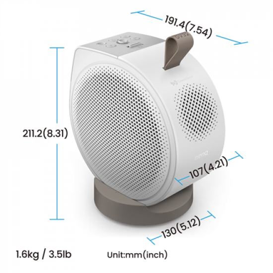 Benq GV32 | Full HD (1920x1080) | 500 ANSI lumens | White | Wi-Fi