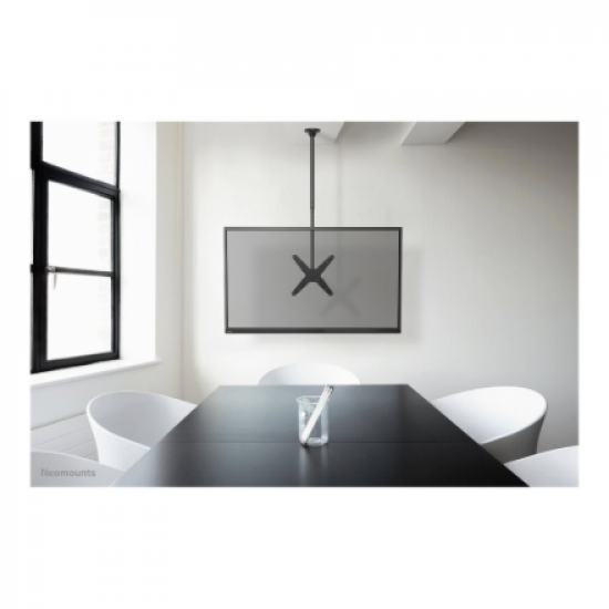 Neomounts Ceiling mount | FPMA-C340BLACK Monitor/TV mount ceiling screen | Adjustable Height, Rotate, Tilt, Swivel | 32-75 