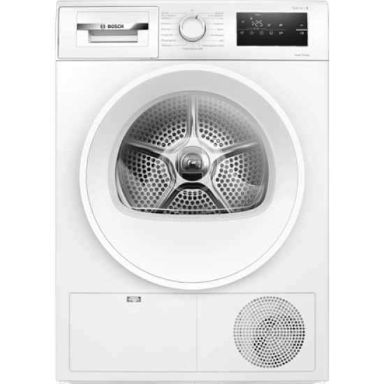 Bosch Dryer machine with heat pump | WTH85V0MSN | Energy efficiency class E | Front loading | 8 kg | LED | Depth 61 cm | White
