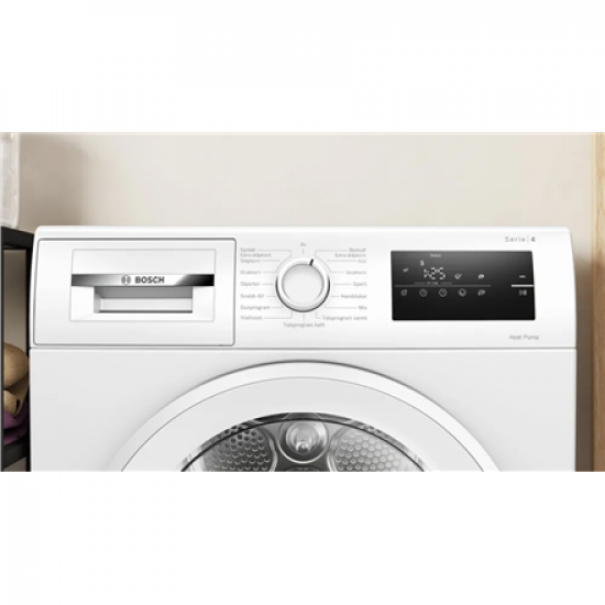Bosch Dryer machine with heat pump | WTH85V0MSN | Energy efficiency class E | Front loading | 8 kg | LED | Depth 61 cm | White