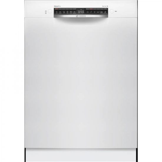 Bosch Dishwasher | SMU4HMW02S | Built-in | Width 60 cm | Number of place settings 14 | Number of programs 6 | Energy efficiency class D | Display | AquaStop function | White