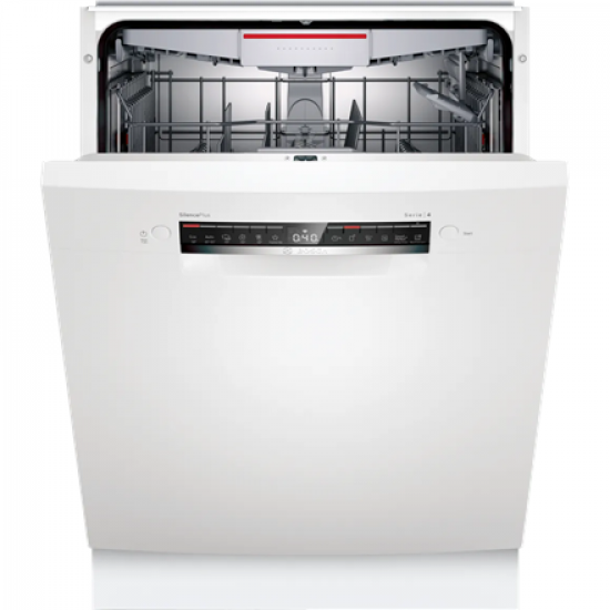 Bosch Dishwasher | SMU4HVW72S | Built-in | Width 60 cm | Number of place settings 13 | Number of programs 6 | Energy efficiency class E | Display | White