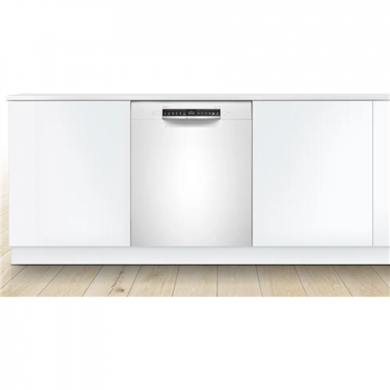 Bosch Dishwasher | SMU4HVW72S | Built-in | Width 60 cm | Number of place settings 13 | Number of programs 6 | Energy efficiency class E | Display | White