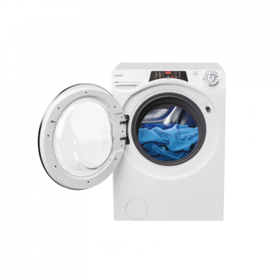 Candy Washing machine | RO41274DWMCT/1-S | Energy efficiency class A | Front loading | Washing capacity 7 kg | 1200 RPM | Depth 45.4 cm | Width 60 cm | Display | 4-digit | Steam function | Wi-Fi | White