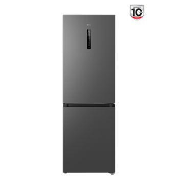 TCL Refrigerator | RP340BSD1 | Energy efficiency class D | Free standing | Combi | Height 185 cm | No Frost system | Fridge net capacity 223 L | Freezer net capacity 117 L | Display | 35 dB | Grey