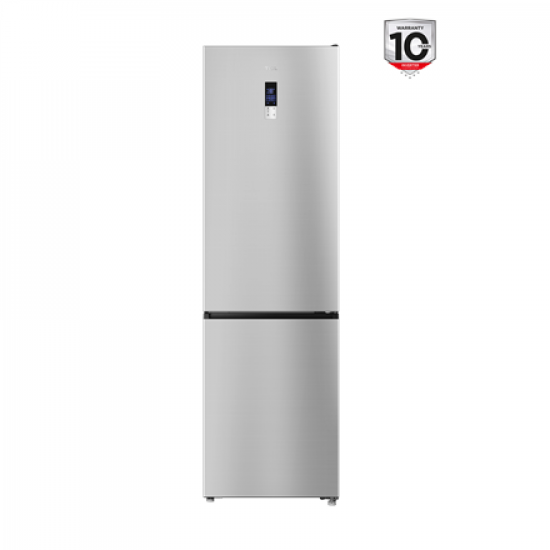 TCL Refrigerator | RP456BLE0 | Energy efficiency class E | Free standing | Combi | Height 201 cm | No Frost system | Fridge net capacity 314 L | Freezer net capacity 142 L | Display | 39 dB | Silver
