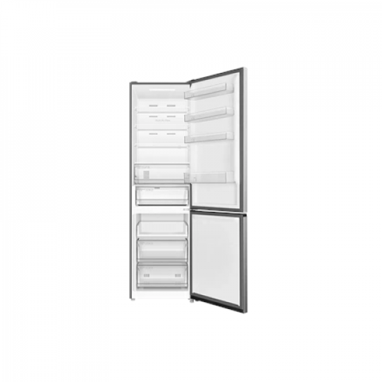 TCL Refrigerator | RP456BLE0 | Energy efficiency class E | Free standing | Combi | Height 201 cm | No Frost system | Fridge net capacity 314 L | Freezer net capacity 142 L | Display | 39 dB | Silver