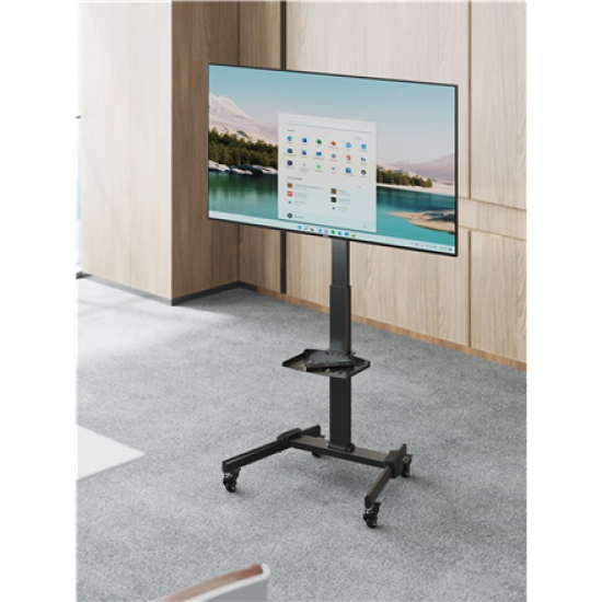 Goobay Floor stand | TV Presentation Stand Basic, Size L | Height adjustment | 37-70 