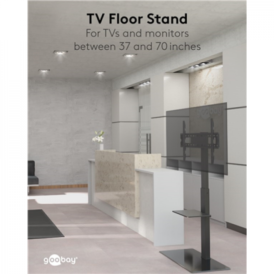 Goobay Floor stand | TV Floor Stand Basic, Size L | Swivel | 37-70 