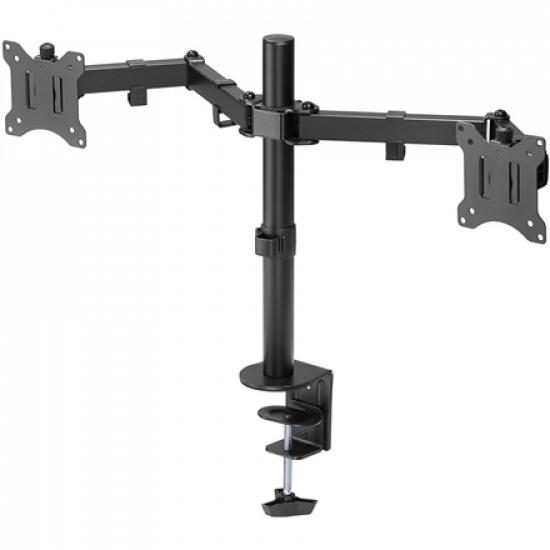 Goobay Dual Monitor Mount Flex | Swivel, Tilt, Rotation | 17-32 