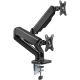 Goobay Desk Mount | Double Monitor Mount with Gas Spring | Swivel, Tilt, Rotation | 17-32 