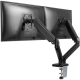 Goobay Desk Mount | Double Monitor Mount with Gas Spring | Swivel, Tilt, Rotation | 17-32 