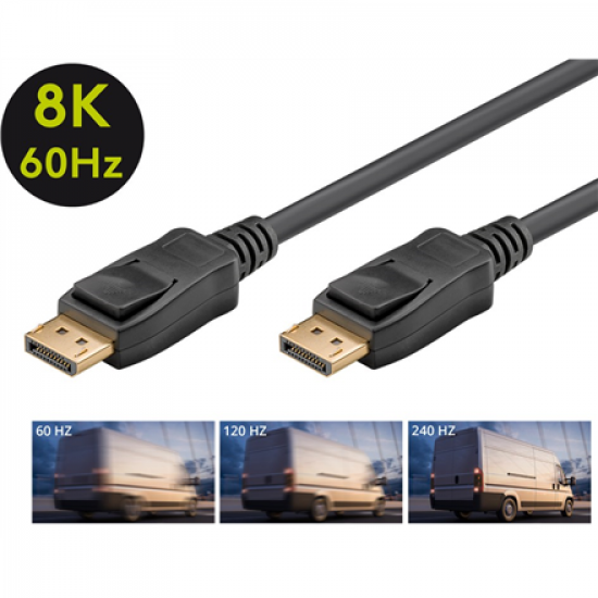 Goobay | DisplayPort Cable 2.0/2.1, 40 Gbit/s | 2 m