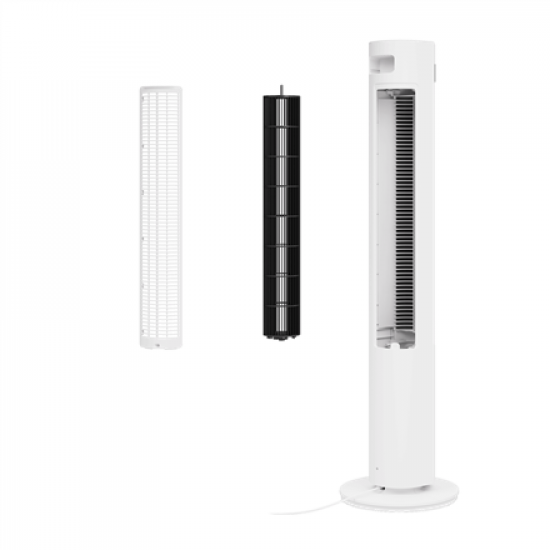 Duux Elevate Smart Tower Fan, 12 speeds, Timer, White