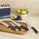 Tefal K297S644 EverSharp Stainless steel 5 pcs Knives Set | TEFAL