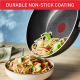TEFAL Pan | H0561942 | Wok | Diameter 28 cm | Suitable for induction hob | Fixed handle | Black
