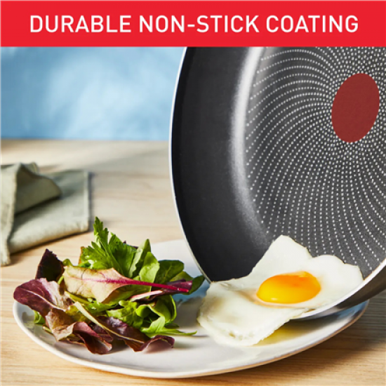 TEFAL Pan | H0560742 | Frying | Diameter 30 cm | Suitable for induction hob | Fixed handle | Black