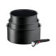 TEFAL Pot Set, 4 pcs | L7649453 Ingenio Ultimate | 16/18/20 cm | Aluminum | Black