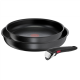 TEFAL Ingenio Daily Chef Set, 3 pcs | L7629553 | Frying | Diameter 24/28 cm | Suitable for induction hob | Removable handle | Black