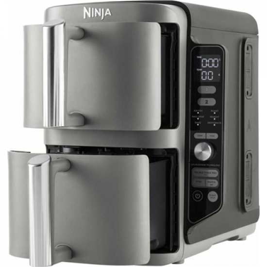 NINJA Double Stack XL Air Fryer | SL400EU | Power 2470 W | Capacity 9.5 L | Black/Grey