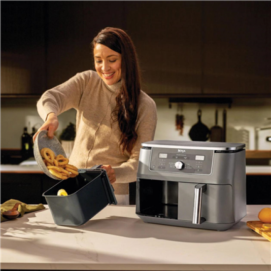 Ninja DZ400EU Dual Zone Air Fryer, 9.5 L, Grey