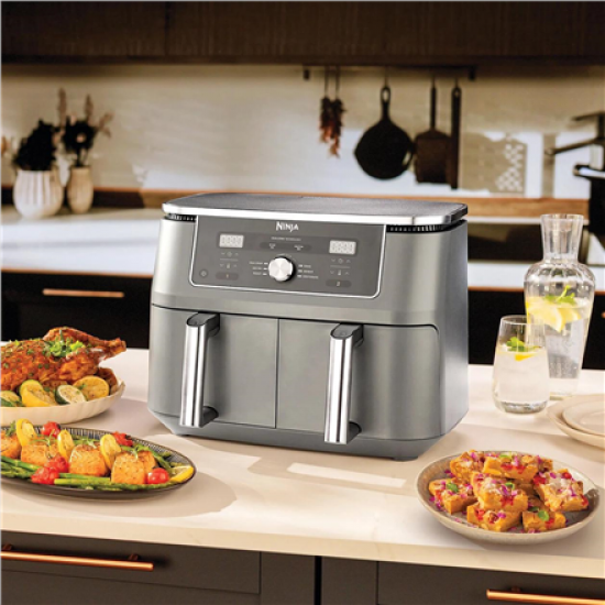 Ninja DZ400EU Dual Zone Air Fryer, 9.5 L, Grey