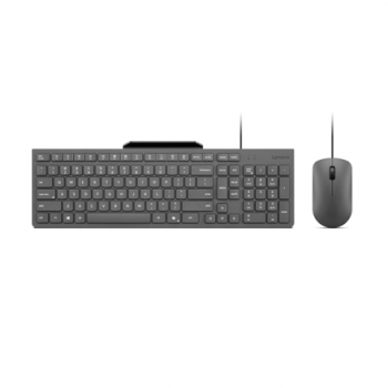 Lenovo 310 USB-A Wired Combo US English | Keyboard and Mouse Set | Wired | Mouse included | US English | Luna Grey
