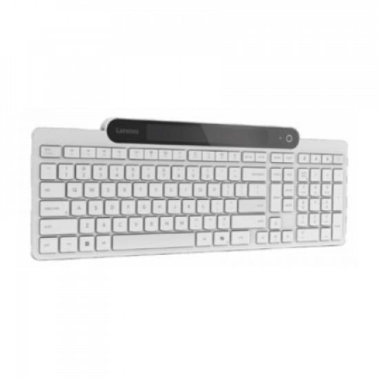Lenovo 800 Self-Charging Bluetooth Keyboard-US English | Keyboard | Bluetooth | US English | White