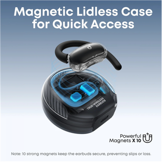 Anker Soundcore | Open-Ear Headphones, Comfortable Fit, Clear Sound, Lidless Case | V40i