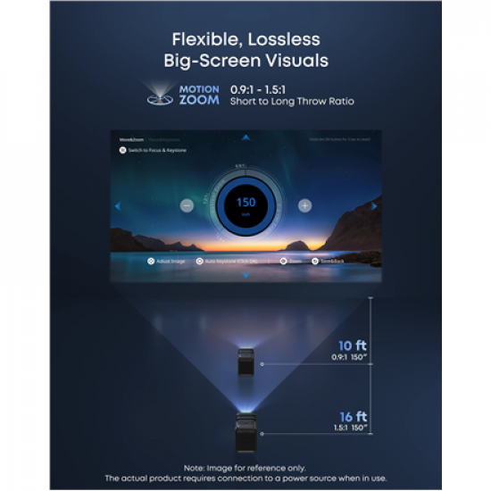 Anker Nebula | Laser Projector | 4K UHD (3840 x 2160) | 3500 ANSI lumens | Black/Gray