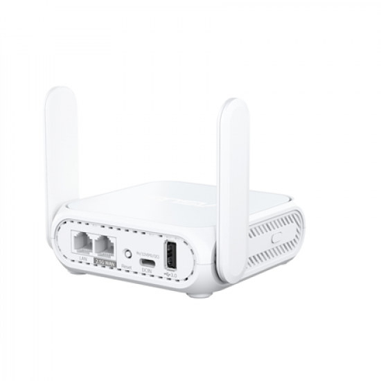 Asus Dual-band WiFi 7 Travel Router | RT-BE58 Go | 802.11be | 688/2882 Mbit/s | Mesh Support Yes | MU-MiMO Yes | No mobile broadband | Antenna type Enternal