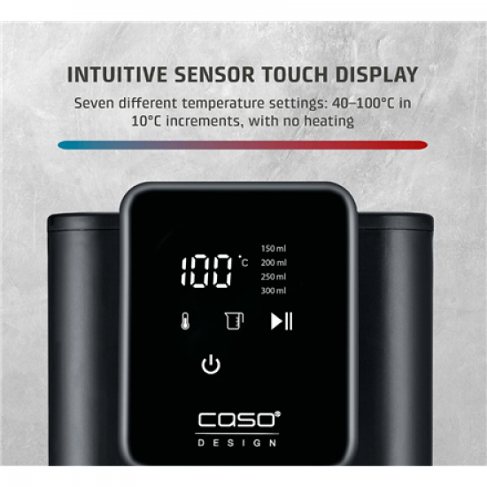 Caso Turbo Hot Water Dispenser | HW 616 | Water Dispenser | 2600 W | 2.5 L | Plastic/Stainless Steel | Black/Stainless Steel