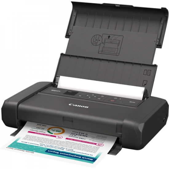 Canon MAXIFY BX110 with battery | Colour | Inkjet | Printer | Maximum ISO A-series paper size A4 | Black