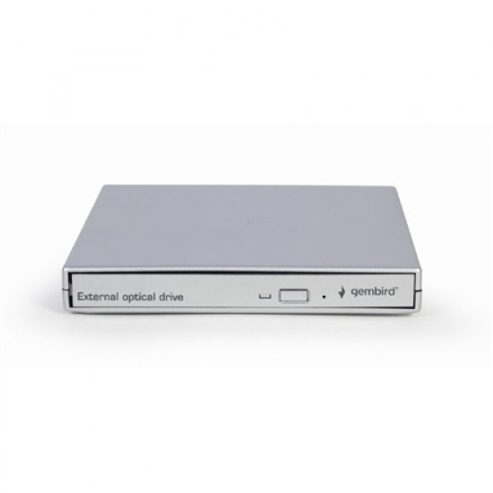 Gembird External USB DVD drive | DVD-USB-021-SV | Interface USB 2.0 | CD/DVD | CD read speed 24 x | CD write speed 24 x | Silver