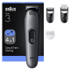 Braun 4-in-1 Grooming Kit | All-in-One Series 3 AIO3500 | Cordless | Number of length steps 14 | Black