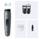 Braun 4-in-1 Grooming Kit | All-in-One Series 3 AIO3500 | Cordless | Number of length steps 14 | Black